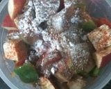 A picture of step 2 of Tandoori fruits and vegetables chaat.