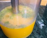 A picture of step 2 of Orange Mint Slush.