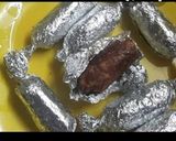 A picture of step 7 of Chicken chocolate kebabs.