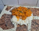 Foto del paso 18 de la receta: Pollo al curry con champiñones y vegetales version saludable