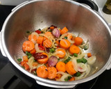 Foto del paso 1 de la receta: Lentejas vegetales con jengibre, cúrcuma y cilantro 🌿