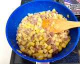 A picture of step 6 of Beef, Onion, & Potato Omelette.