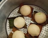 Foto langkah ke 5 dari resep Bakpao No Mixer Isi Unti Pandan.