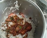 A picture of step 3 of Boneless chicken biryani.