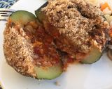 A picture of step 7 of Stuffed courgettes.