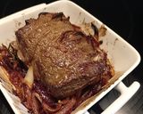 Une image de l'étape 11 de Rôti de bœuf de bonne maman à l'oignon caramélisés.