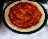 A picture of step 2 of Chicken Tikka Pan Pizza 🍕.
