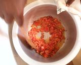 A picture of step 3 of Matoke and beef.