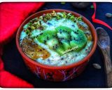 A picture of step 16 of Kiwi Firni.