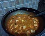 A picture of step 8 of Dhaba style paneer.