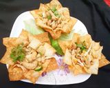 A picture of step 5 of Flower katori chaat 😋😋.