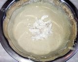A picture of step 5 of Amaranth (Rajgira) cake with apricots & orange zest.