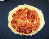 Foto del passaggio 3 della ricetta Torta salata con fiori di zucca taleggio e cotto