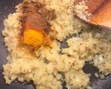 A picture of step 5 of Egg Masala curry.