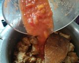 A picture of step 4 of Butter chicken (packet masala).