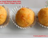 A picture of step 7 of Carrot Sooji Sheera Balls With Left Over Sugar Syrup (Chasni).
