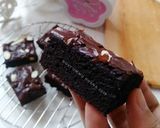 Foto langkah ke 8 dari resep Chewy Brownies shiny (otang/no mixer).
