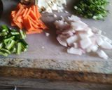 A picture of step 1 of Vegetable upma.
