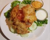 รูปขั้นตอนการทำที่ 6 ของ สลัดไก่ทอด