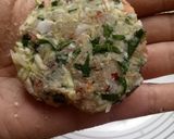 A picture of step 3 of Sweet potato egg shami.