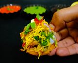 A picture of step 11 of Sev Puri.