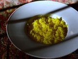 Maravilloso arroz basmati, preparado con limón y cúrcuma