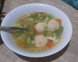 Cara Membuat Sup bakso ayam sayur 4