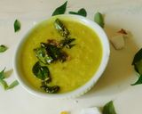 A picture of step 4 of Parippu curry annam (dal curried rice).