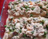 Foto del paso 7 de la receta: Lasaña fría de atún y verduras con mahonesa de huevos duros