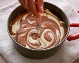 A picture of step 10 of Creamy Cheesecake Recipe (Marble Cake)💝.