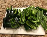 A picture of step 2 of Easy Jalapeño Poppers.