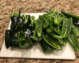 A picture of step 2 of Easy Jalapeño Poppers.