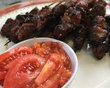 Foto langkah ke 7 dari resep Sate Sapi Maranggi sambel tomat segar.