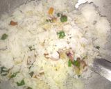 A picture of step 2 of Burnt garlic fried rice.