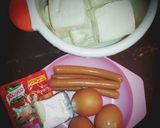 Foto langkah ke 1 dari resep Nuget Takeso (Tahu Keju Sosis).