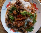 A picture of step 6 of Beef stew with rice#authormarathon.
