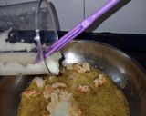 Foto del paso 6 de la receta: Fettuccine con cremoso de cabra con gulas y gambones