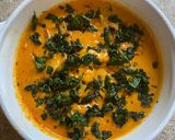 A picture of step 5 of Kaju Turiyanu shakCashew nuts and ridge gourd curry.