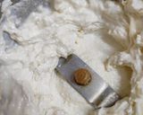 A picture of step 3 of Achari cheese spread.