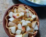 Une image de l'étape 5 de Salade de fruits frais de saison, melon, poire et pêche plate 🍈🍐🍑.