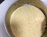 A picture of step 1 of Ghee Mysore Pak.