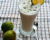A picture of step 4 of Gondhoraj Ghol (Bengali Style Kaffir Lime Buttermilk).