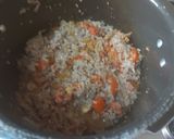 A picture of step 1 of Mutton mince with potato green peas.