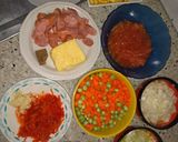 Foto del paso 1 de la receta: Arroz con pollo y ensalada rápida
