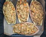 A picture of step 10 of Air Fryer Stuffed Eggplants with Ground Beef.