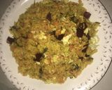 A picture of step 5 of Arabian fried rice.