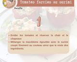 Une image de l'étape 2 de Tomates au Surimi.