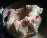 A picture of step 1 of Yam balls.