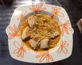 Foto del paso 4 de la receta: Corvina con fideos