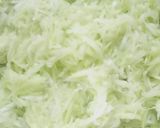 A picture of step 1 of Lauki Chilla.